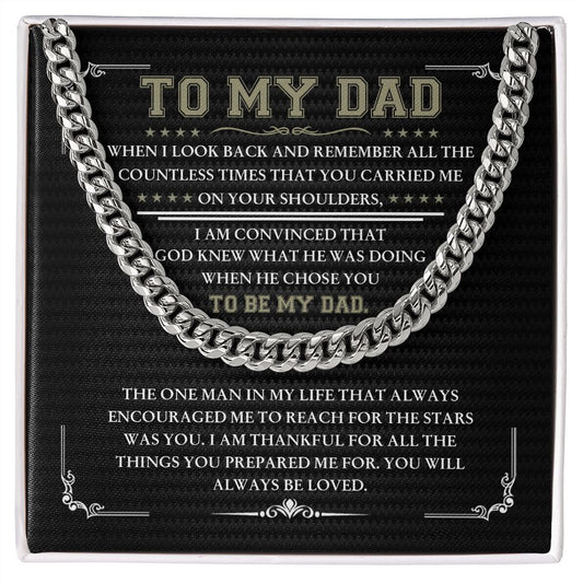 To My Dad | Always Be Loved | Cuban Link Chain