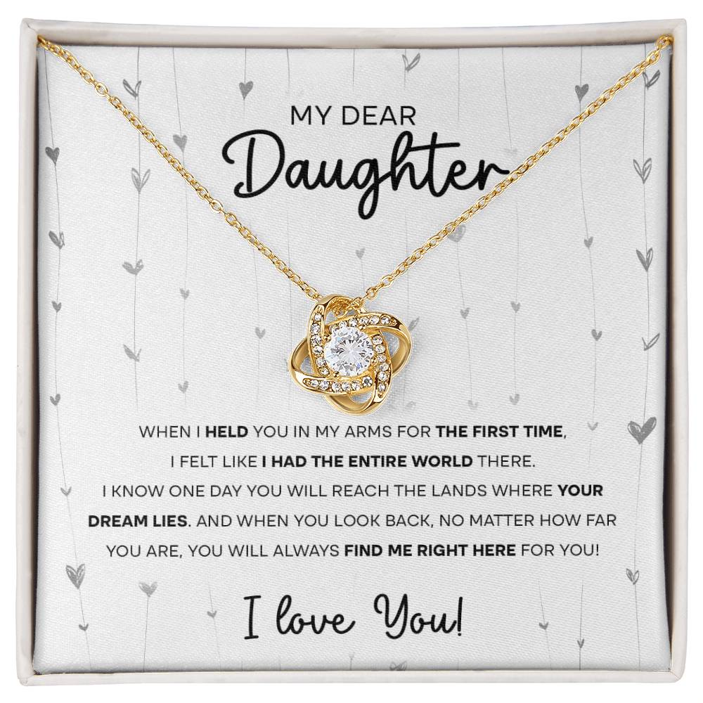 My Dear Daughter | I held You in My Arms | Daughter Gift | Gift from Dad | Gift from Mom