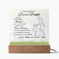 Eternal Love Illuminated: Acrylic Plaque for Your Remarkable Daughter!