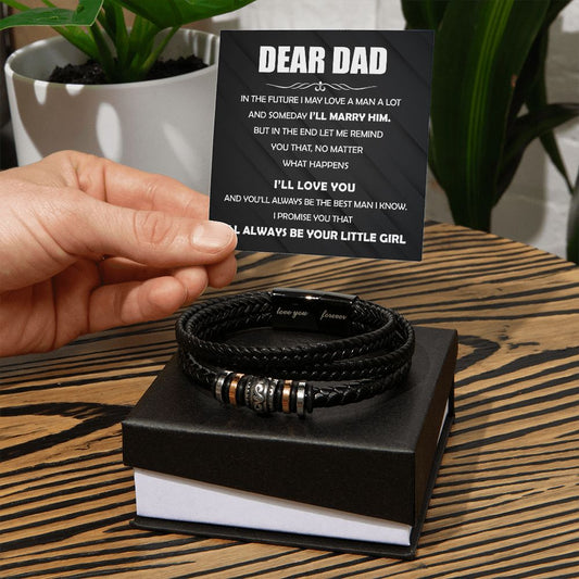 Dear Dad - The Best Man Love You Forever Bracelet