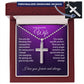 To My Beautiful Wife | Engraved Cross Necklace